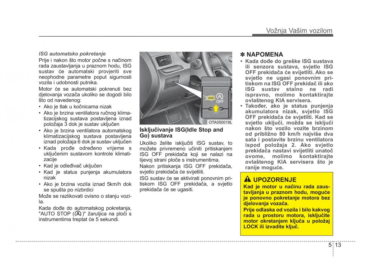 KIA Picanto II 2 vlasnicko uputstvo / page 254