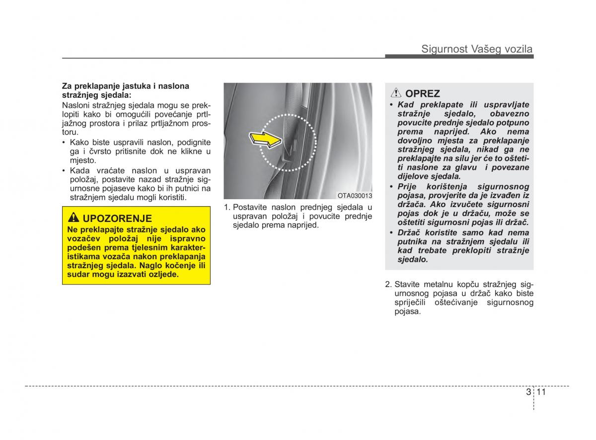 KIA Picanto II 2 vlasnicko uputstvo / page 26