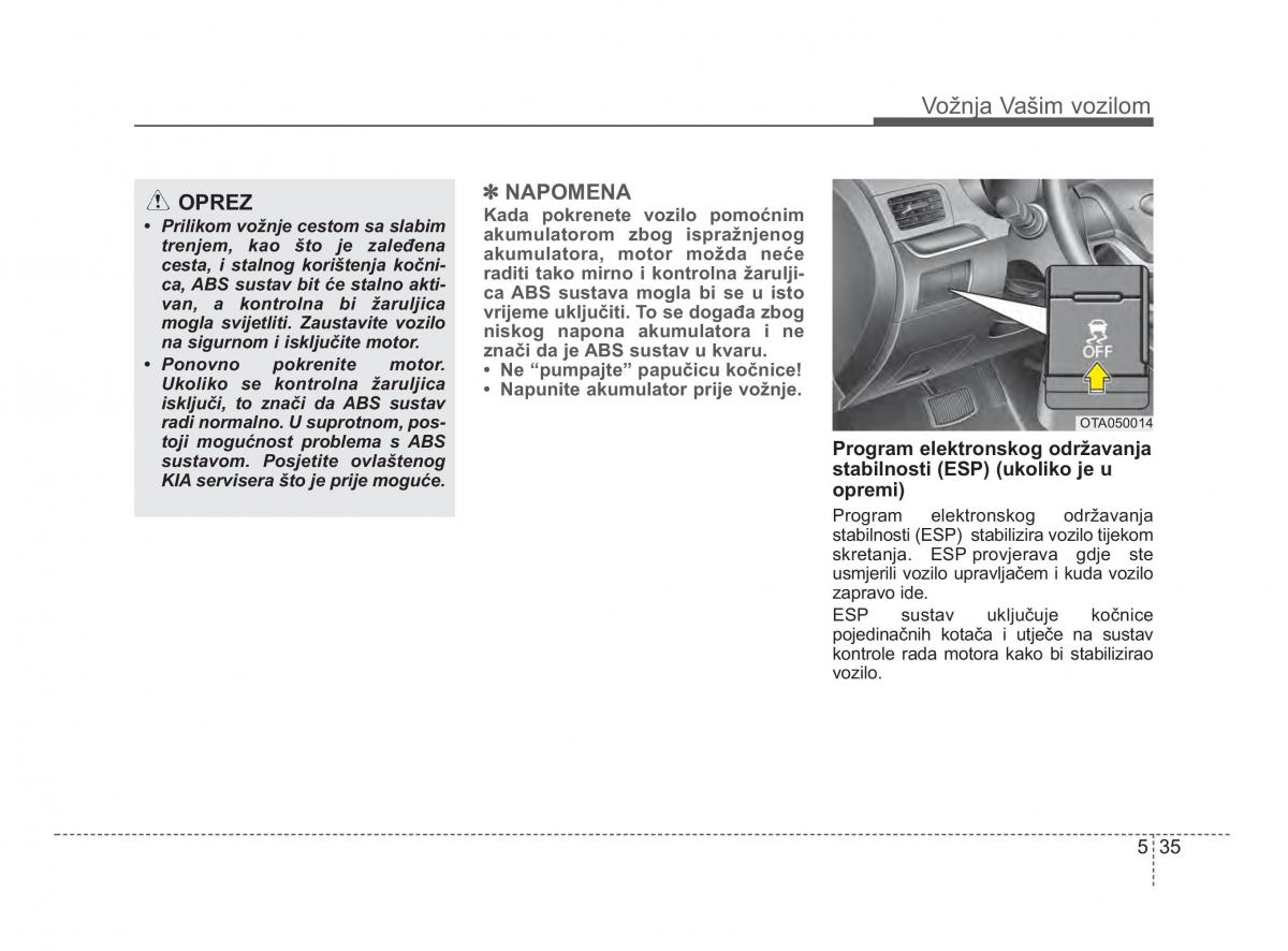 KIA Picanto II 2 vlasnicko uputstvo / page 276