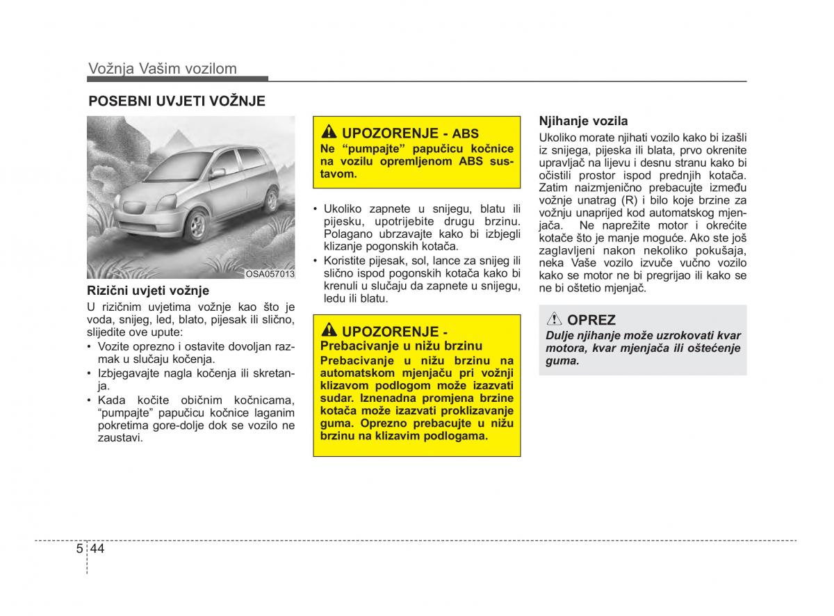 KIA Picanto II 2 vlasnicko uputstvo / page 285