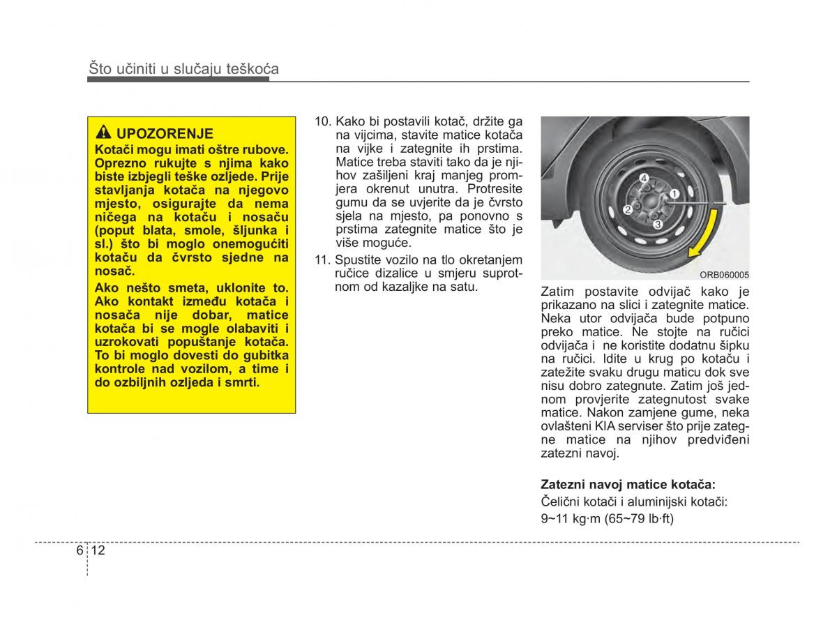 KIA Picanto II 2 vlasnicko uputstvo / page 313