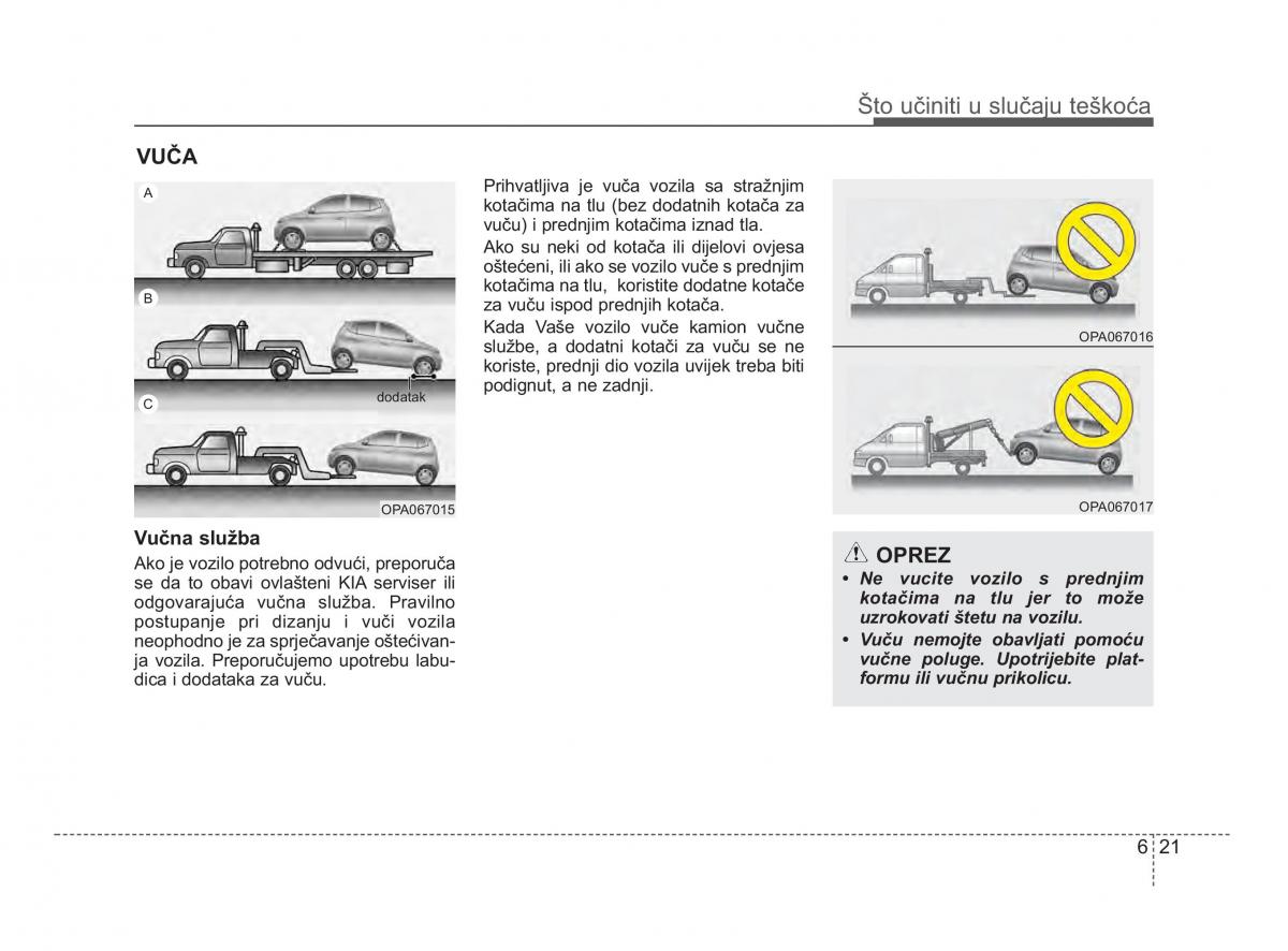 KIA Picanto II 2 vlasnicko uputstvo / page 322