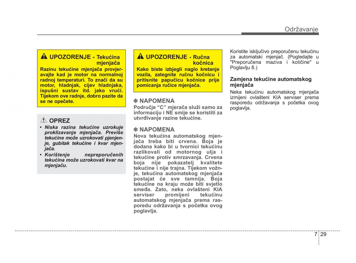 KIA Picanto II 2 vlasnicko uputstvo / page 356