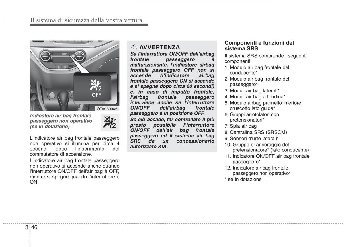 KIA Picanto II 2 manuale del proprietario / page 63