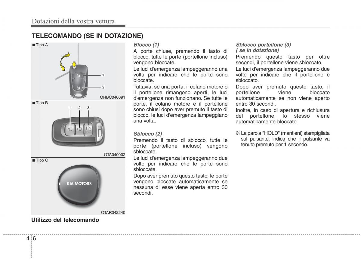 KIA Picanto II 2 manuale del proprietario / page 88