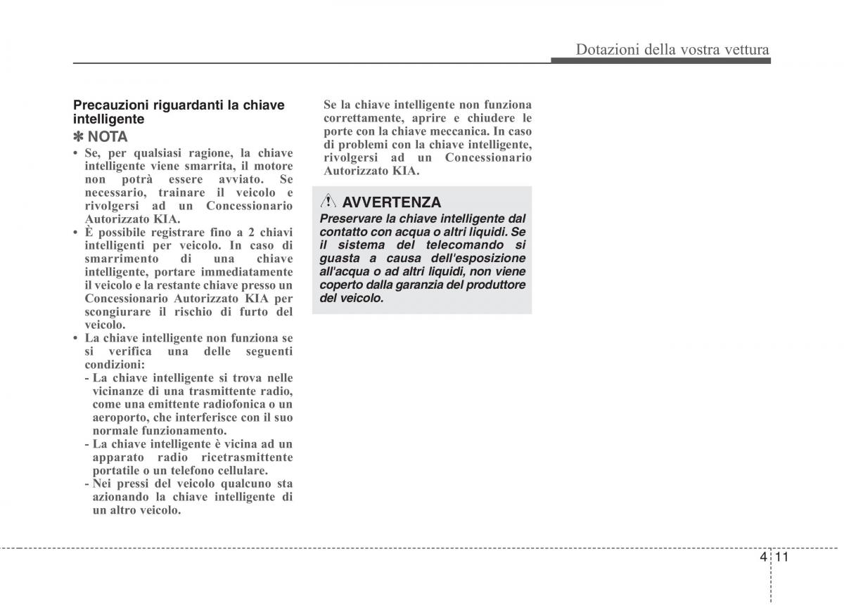 KIA Picanto II 2 manuale del proprietario / page 93