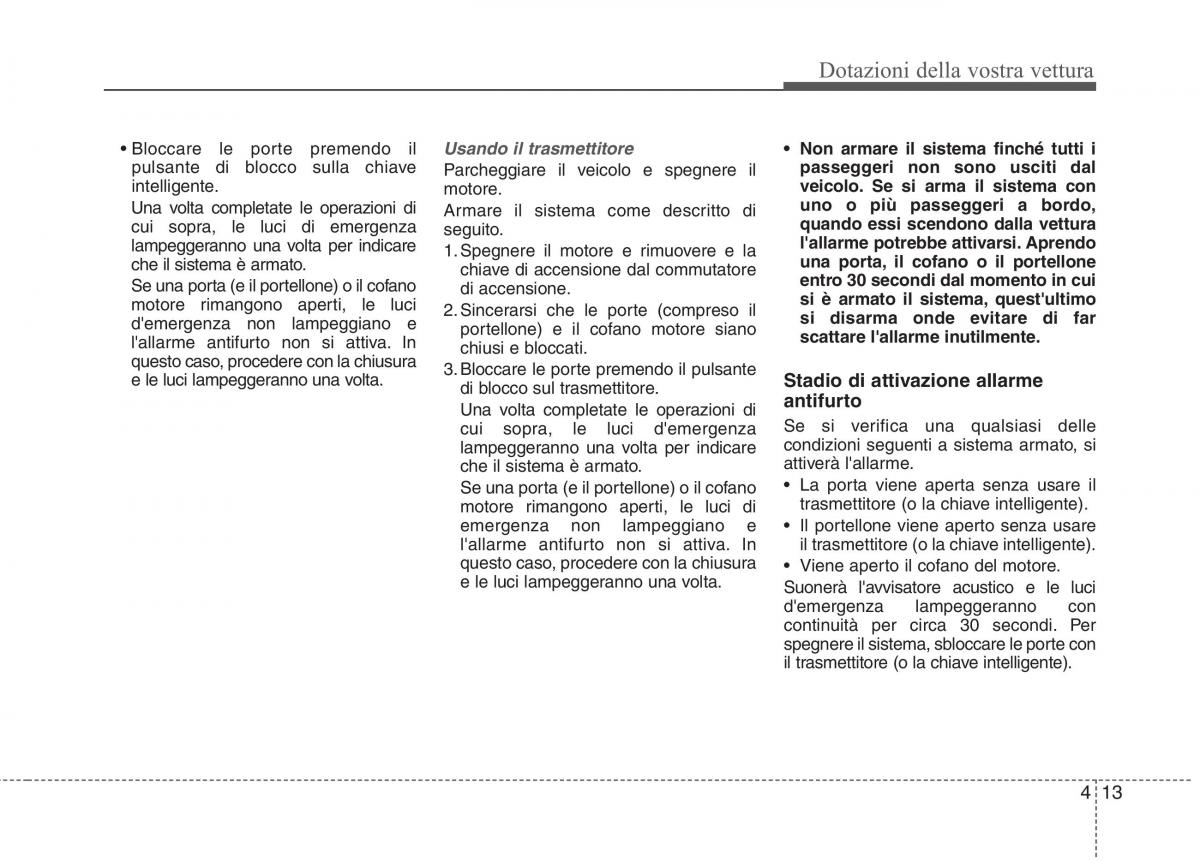 KIA Picanto II 2 manuale del proprietario / page 95