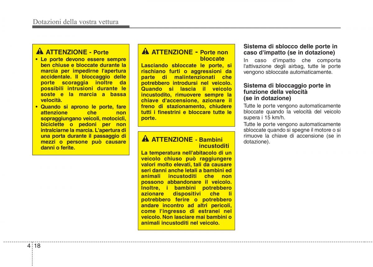 KIA Picanto II 2 manuale del proprietario / page 100