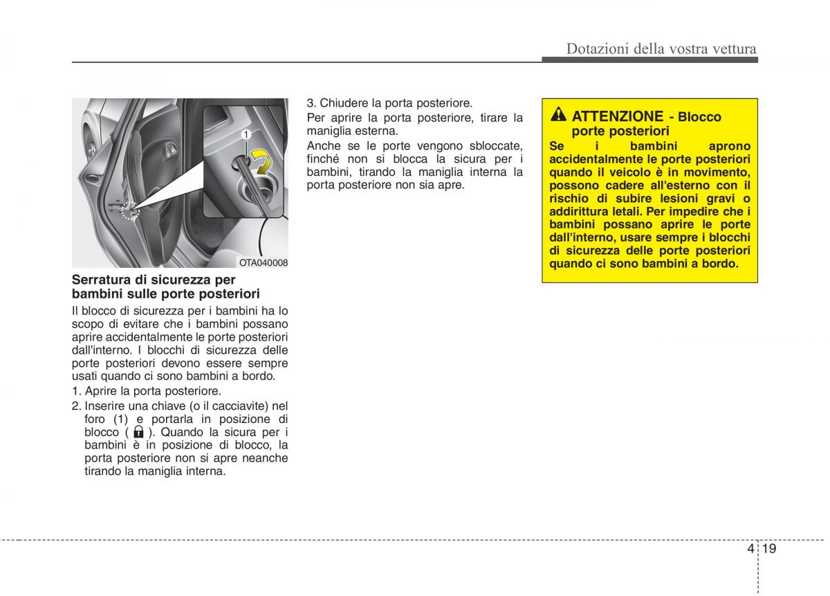 KIA Picanto II 2 manuale del proprietario / page 101