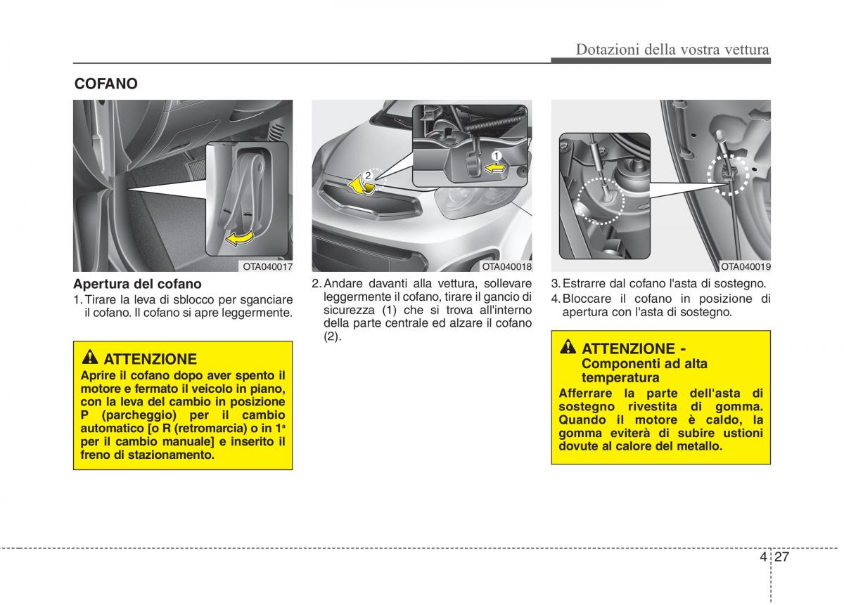 KIA Picanto II 2 manuale del proprietario / page 109