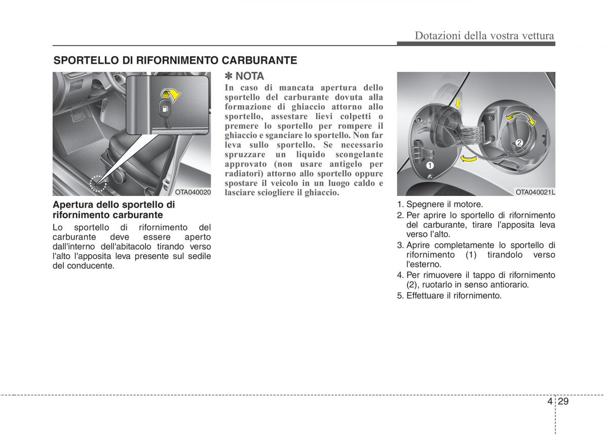 KIA Picanto II 2 manuale del proprietario / page 111