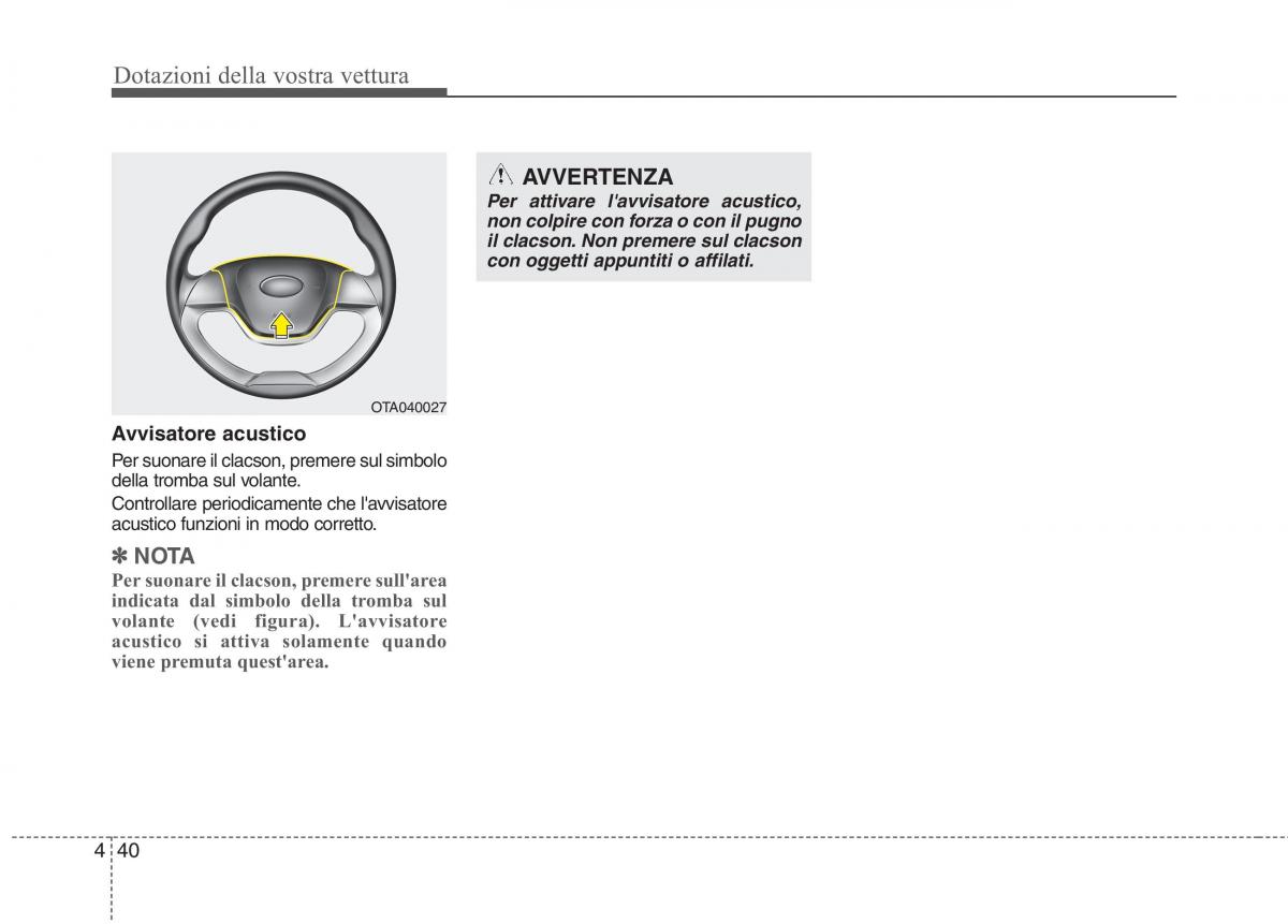 KIA Picanto II 2 manuale del proprietario / page 122