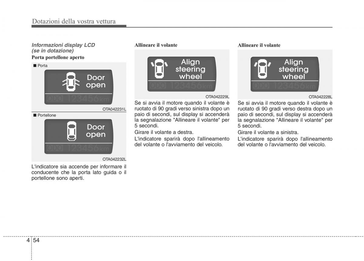 KIA Picanto II 2 manuale del proprietario / page 136