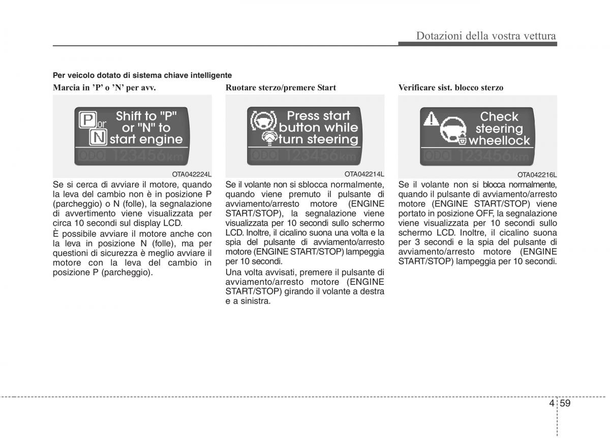 KIA Picanto II 2 manuale del proprietario / page 141