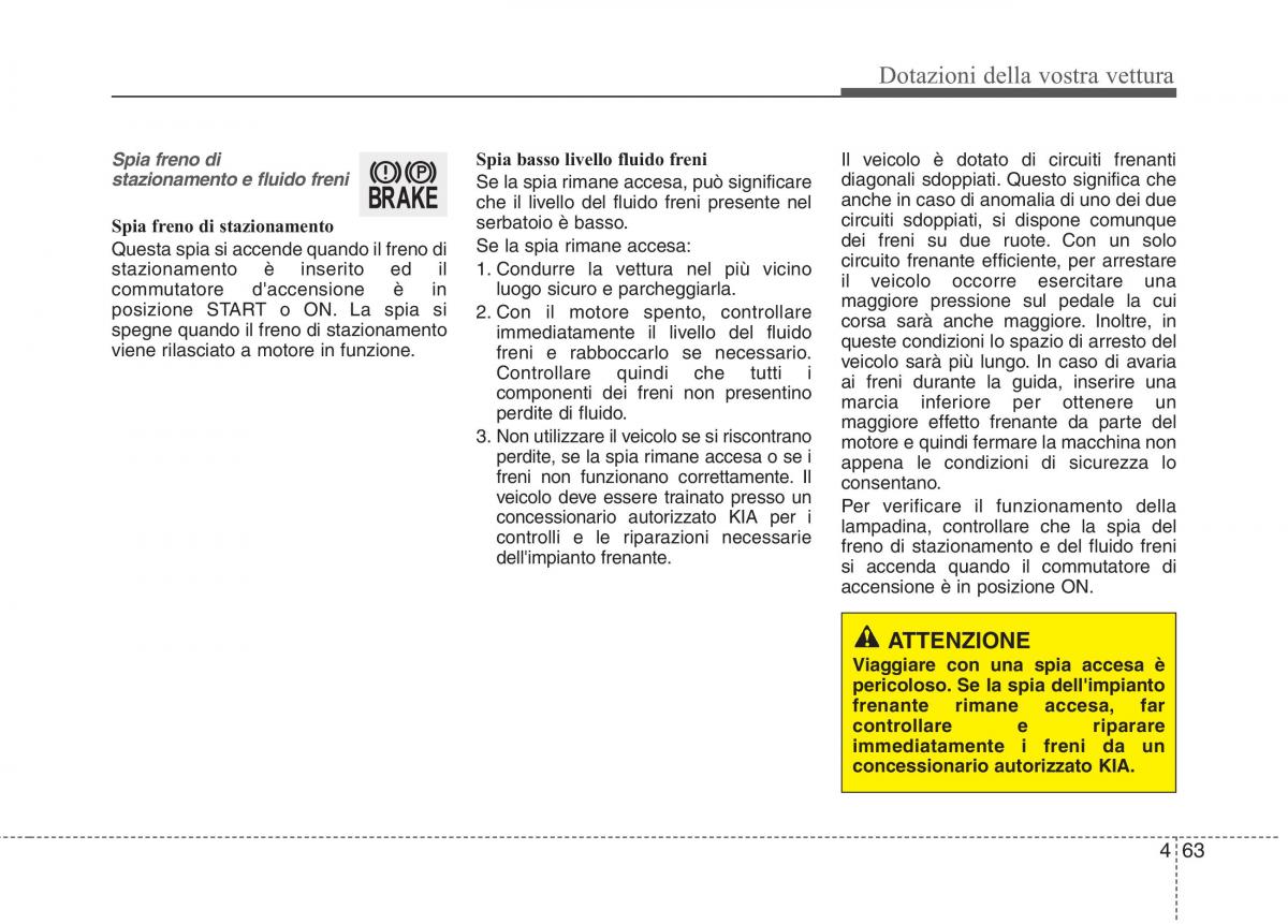 KIA Picanto II 2 manuale del proprietario / page 145