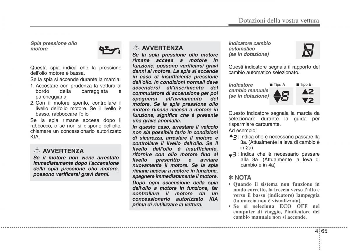 KIA Picanto II 2 manuale del proprietario / page 147