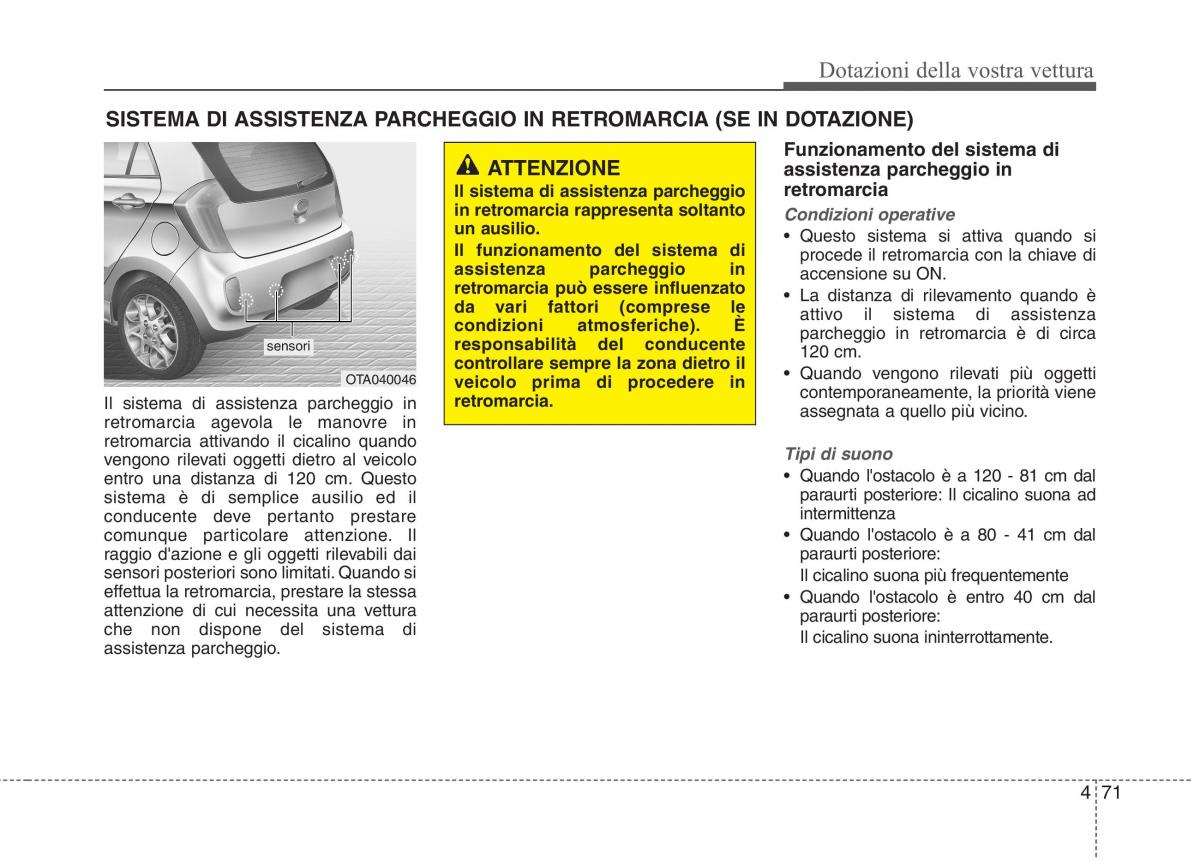 KIA Picanto II 2 manuale del proprietario / page 153