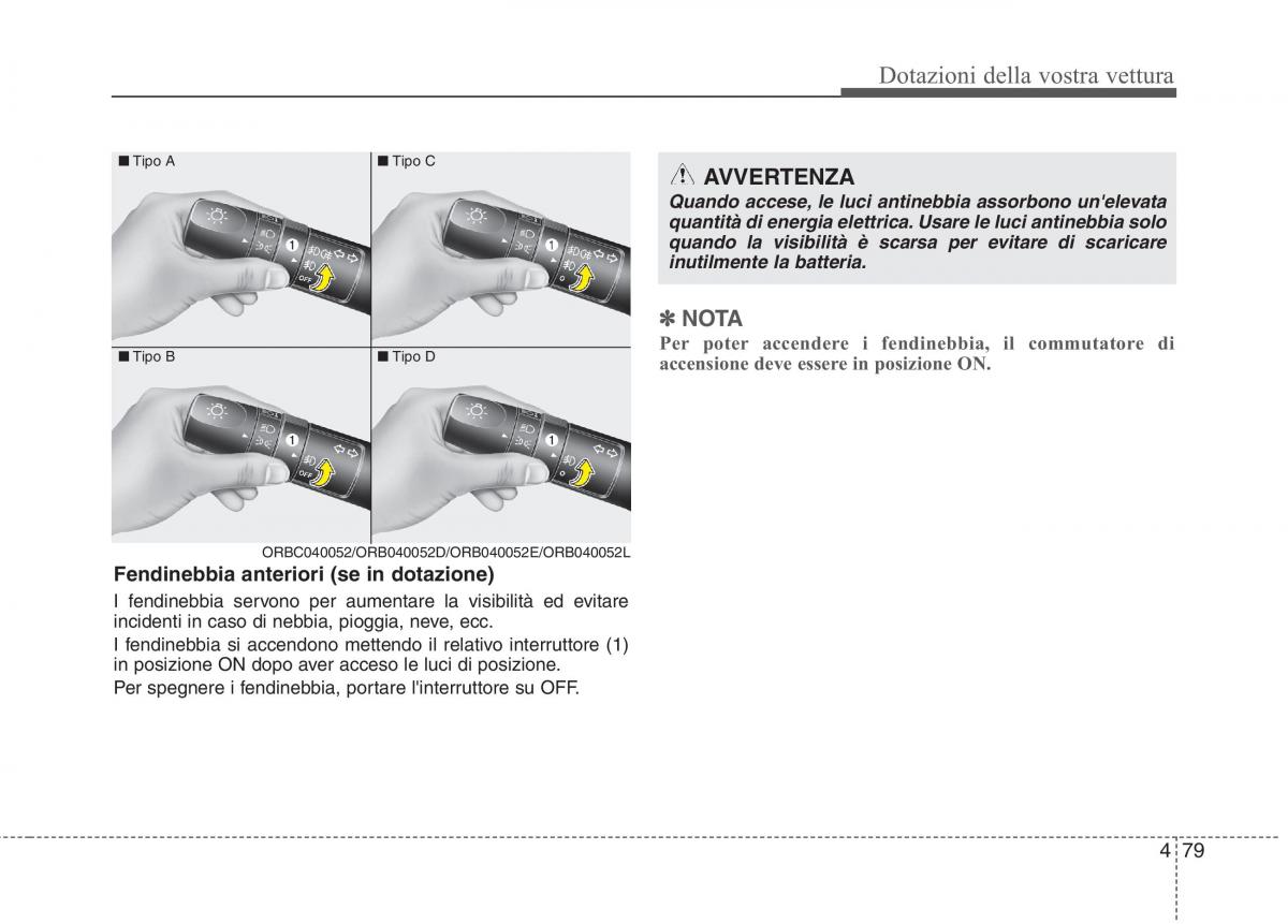 KIA Picanto II 2 manuale del proprietario / page 161