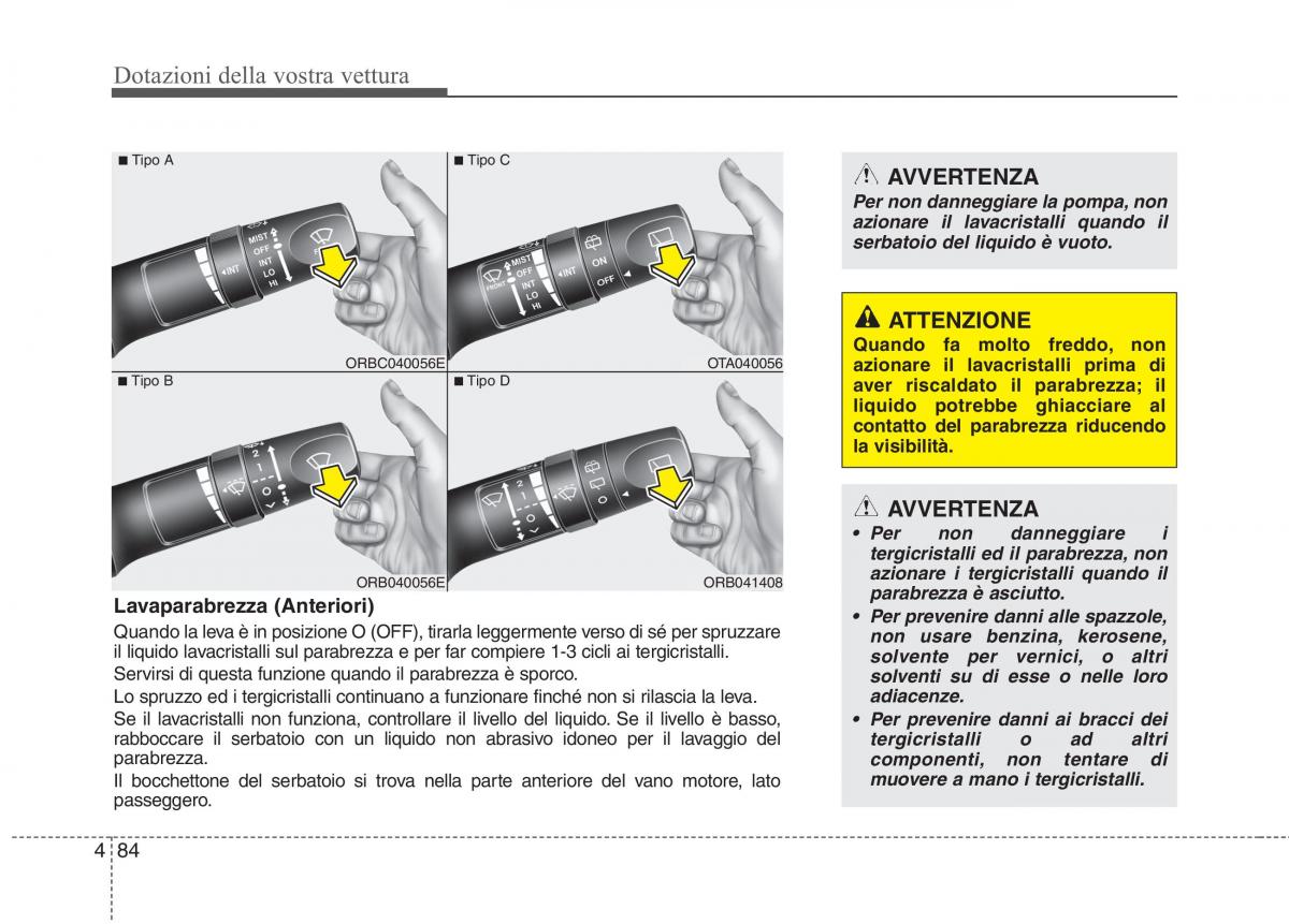 KIA Picanto II 2 manuale del proprietario / page 166