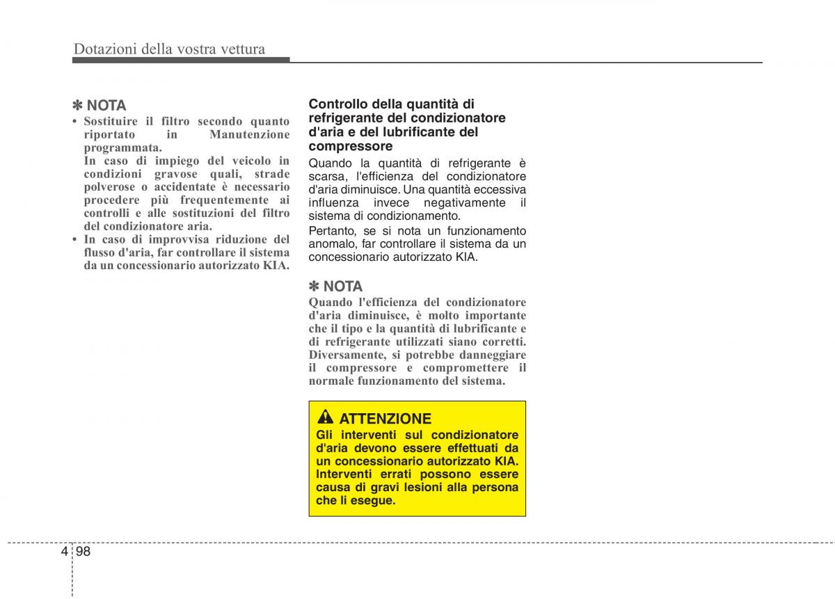 KIA Picanto II 2 manuale del proprietario / page 180