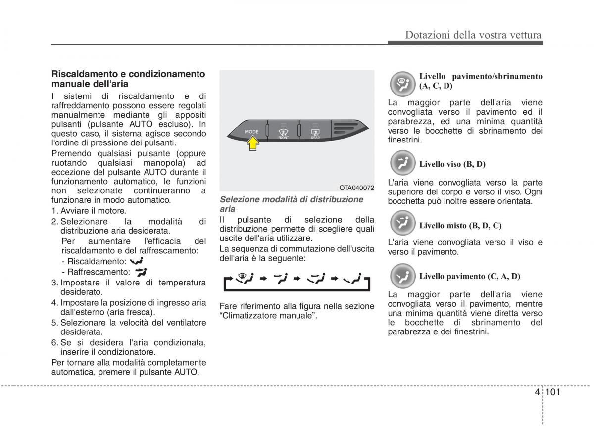 KIA Picanto II 2 manuale del proprietario / page 183