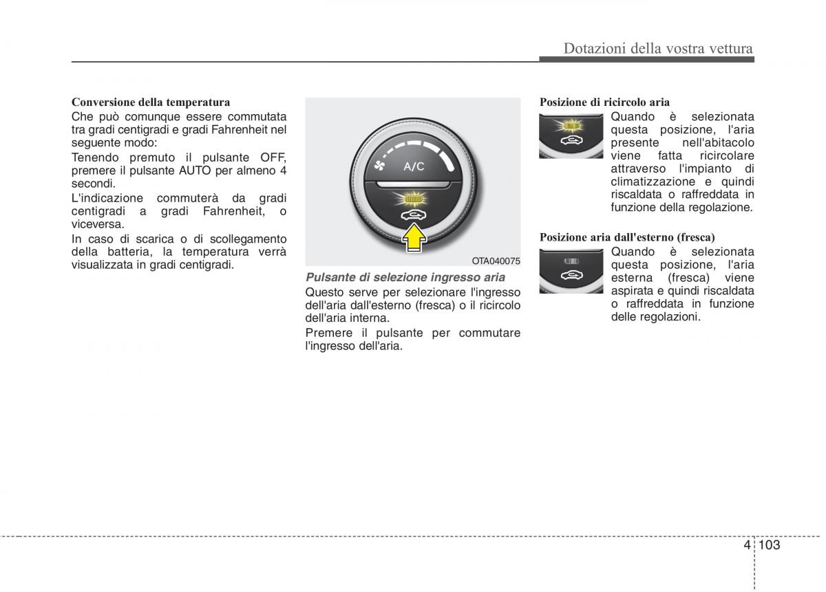 KIA Picanto II 2 manuale del proprietario / page 185