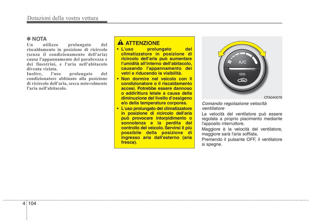 KIA Picanto II 2 manuale del proprietario / page 186