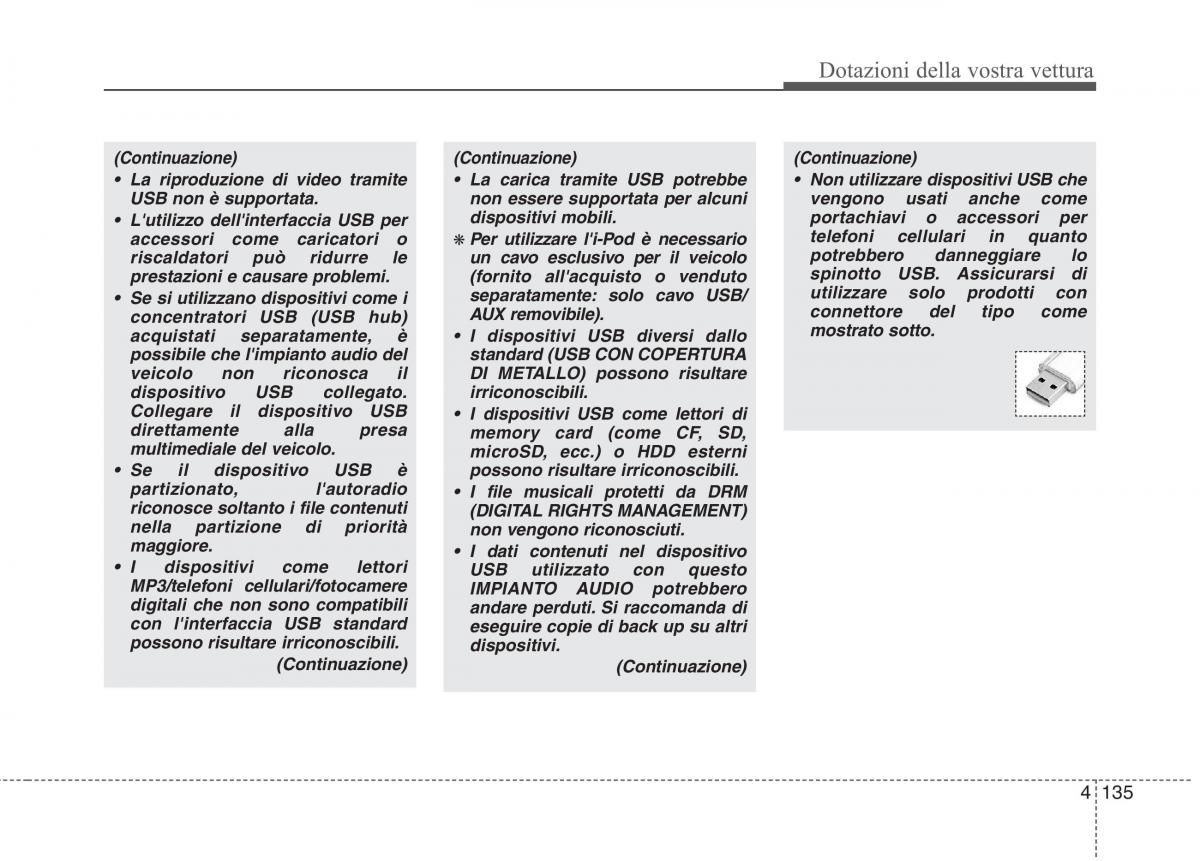 KIA Picanto II 2 manuale del proprietario / page 217