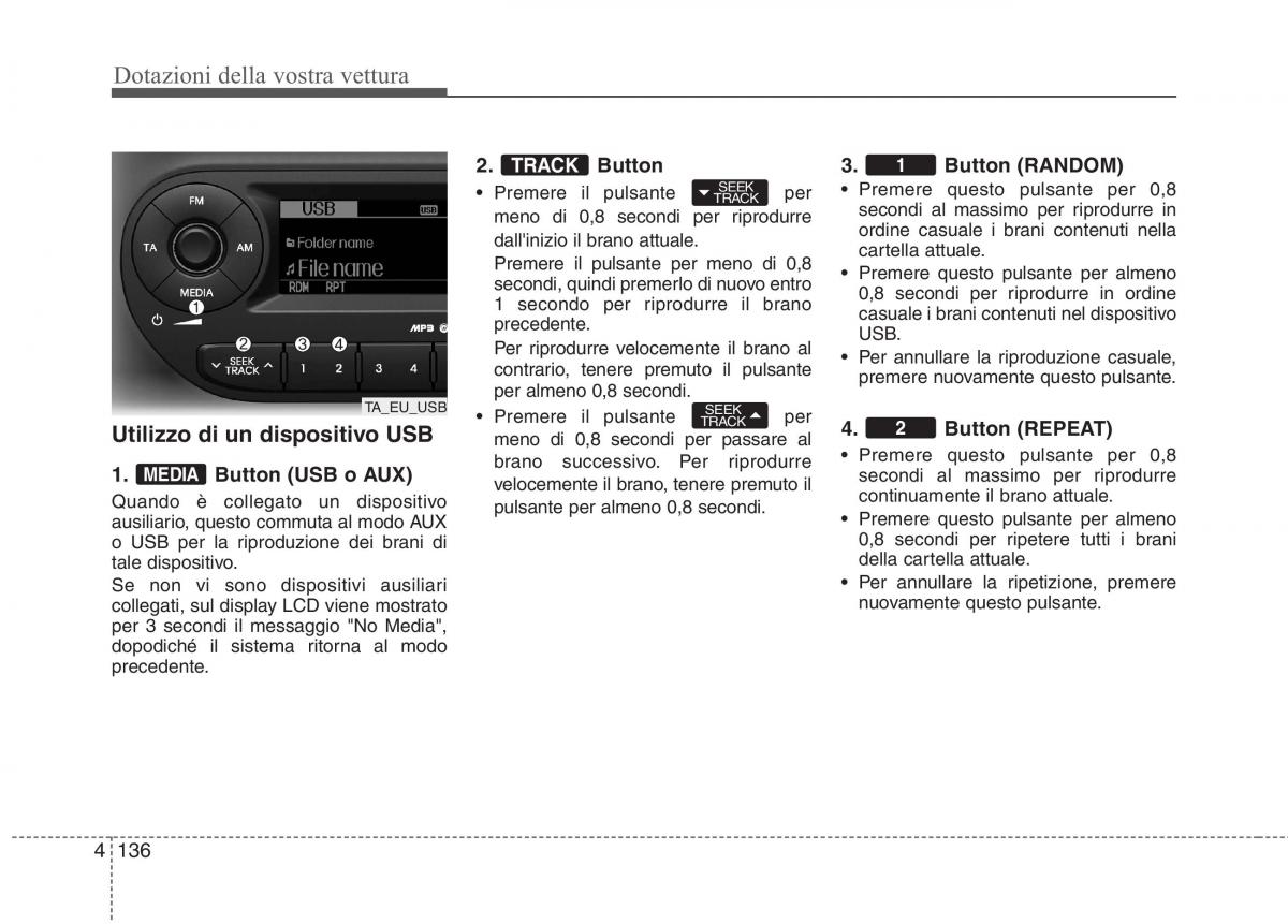 KIA Picanto II 2 manuale del proprietario / page 218