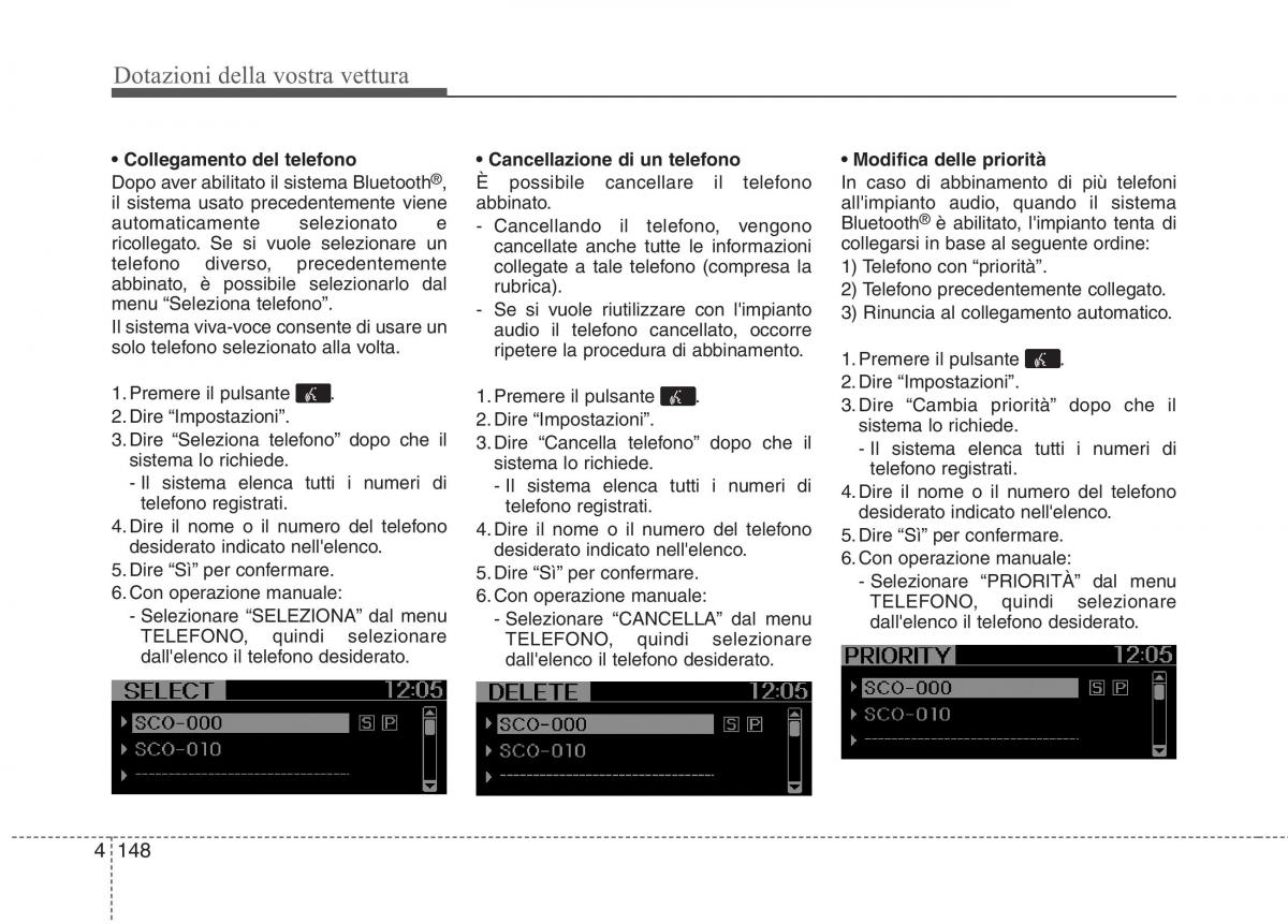 KIA Picanto II 2 manuale del proprietario / page 230