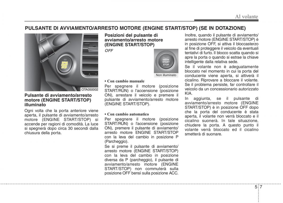 KIA Picanto II 2 manuale del proprietario / page 242