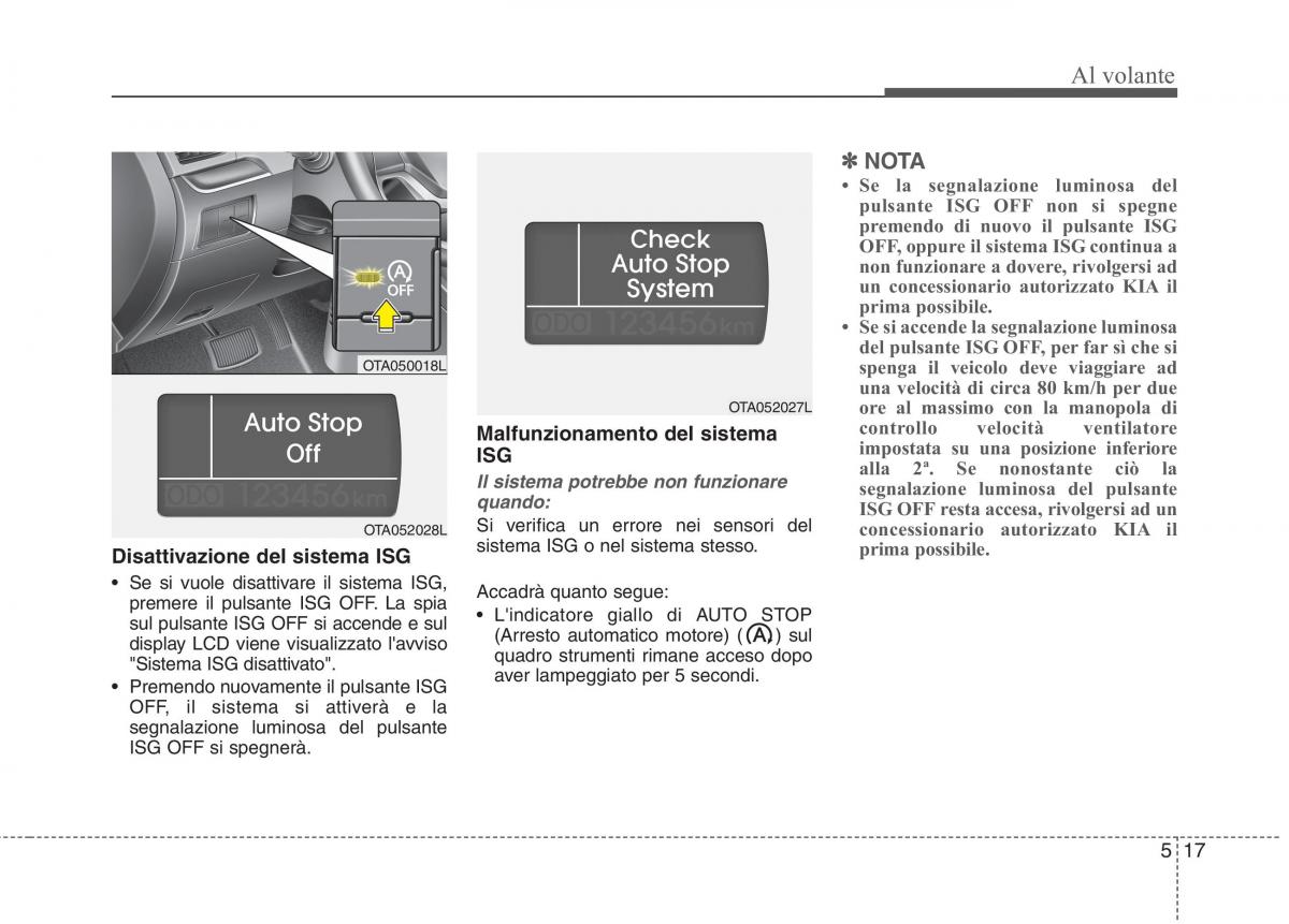 KIA Picanto II 2 manuale del proprietario / page 252