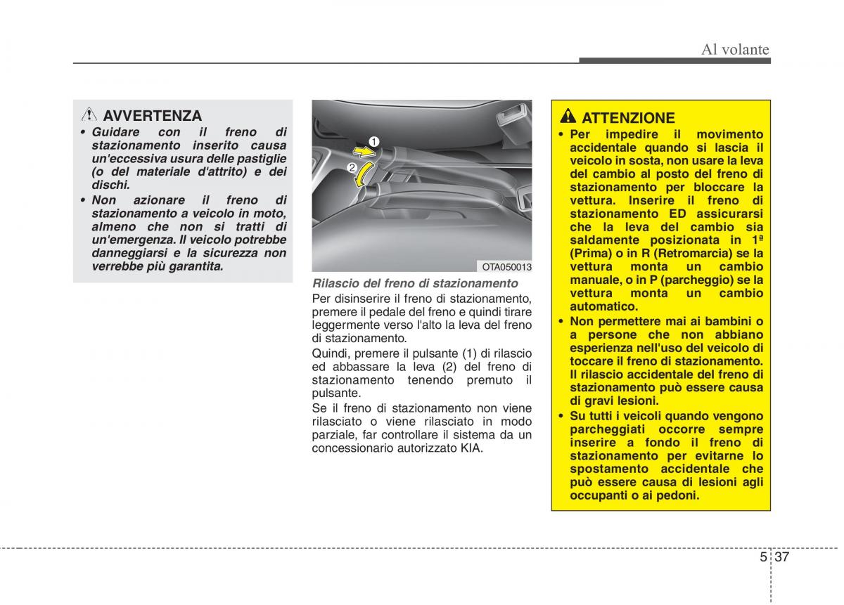 KIA Picanto II 2 manuale del proprietario / page 272