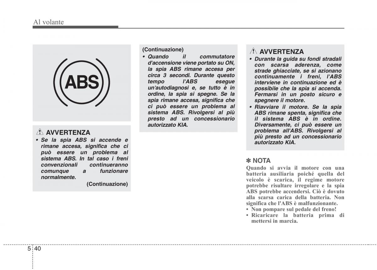 KIA Picanto II 2 manuale del proprietario / page 275