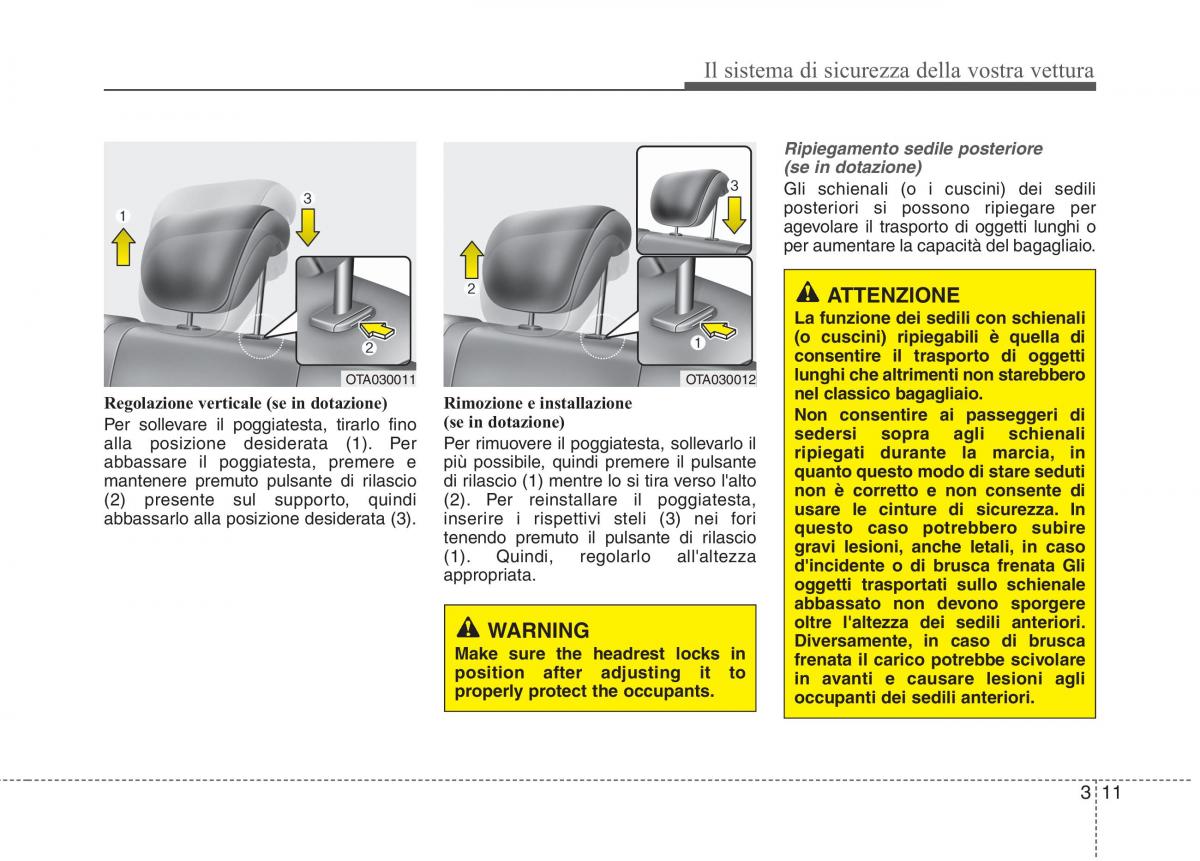 KIA Picanto II 2 manuale del proprietario / page 28