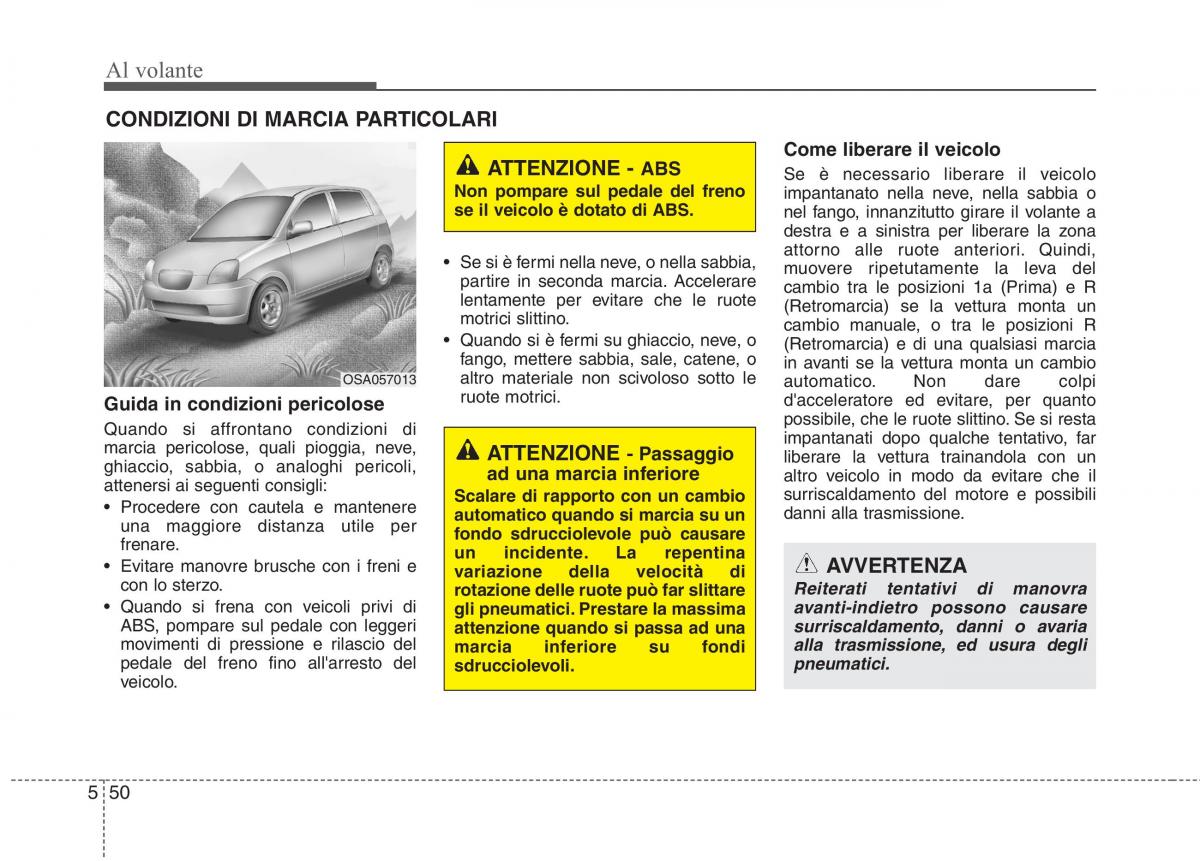 KIA Picanto II 2 manuale del proprietario / page 285