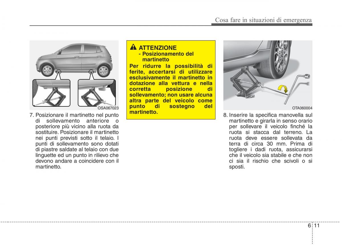 KIA Picanto II 2 manuale del proprietario / page 314