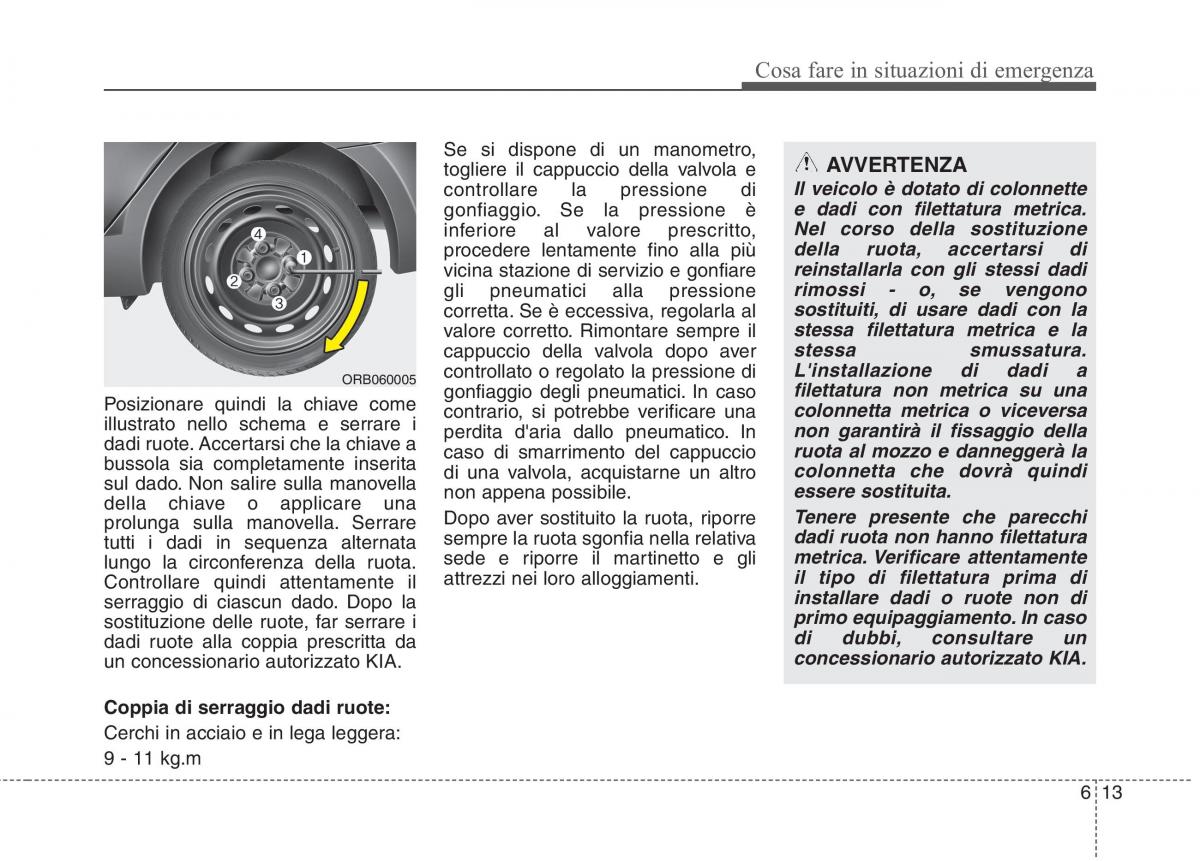 KIA Picanto II 2 manuale del proprietario / page 316