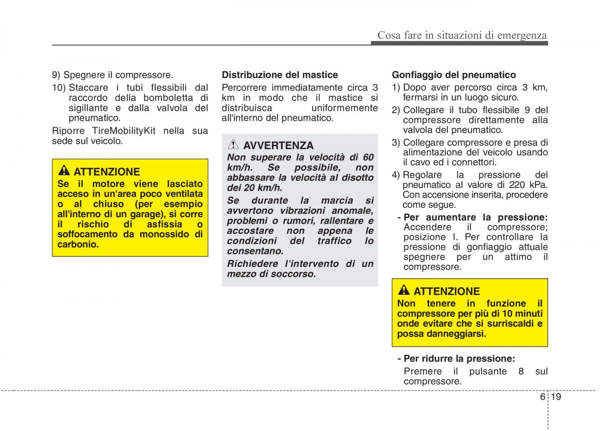 KIA Picanto II 2 manuale del proprietario / page 322