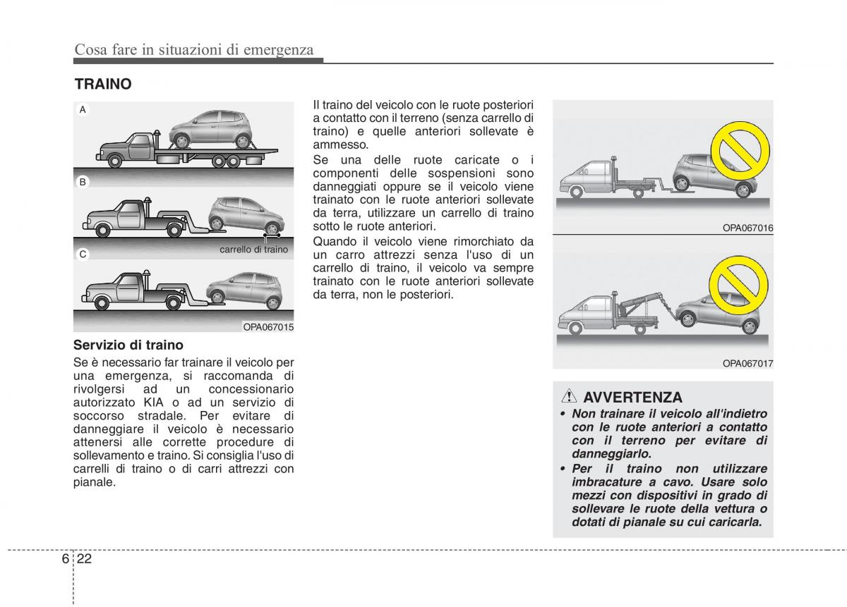 KIA Picanto II 2 manuale del proprietario / page 325