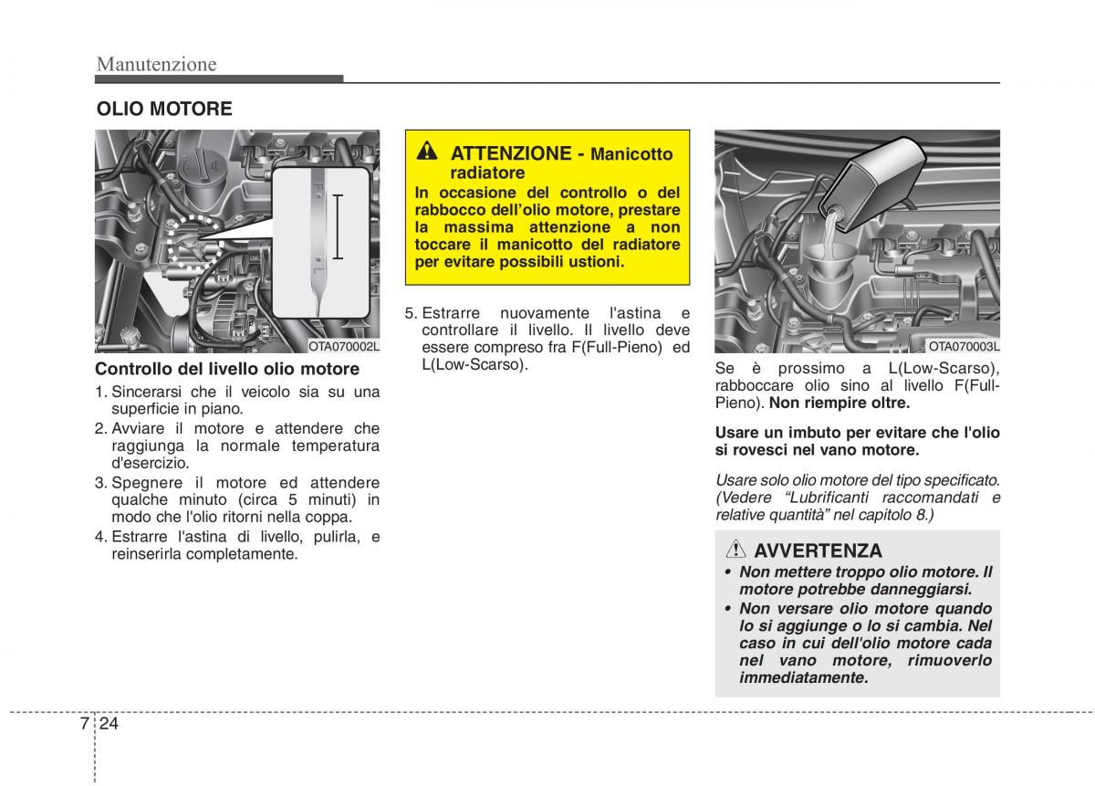 KIA Picanto II 2 manuale del proprietario / page 352