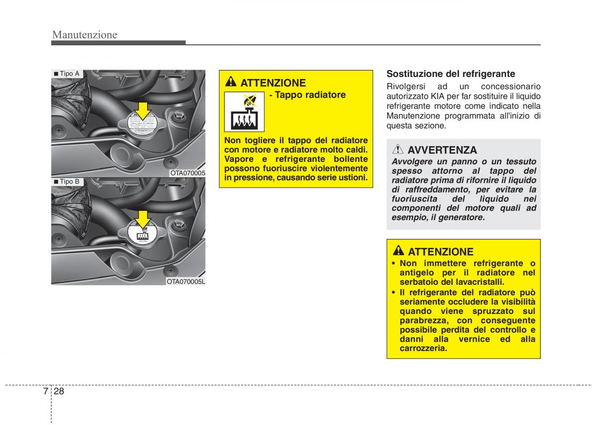 KIA Picanto II 2 manuale del proprietario / page 356