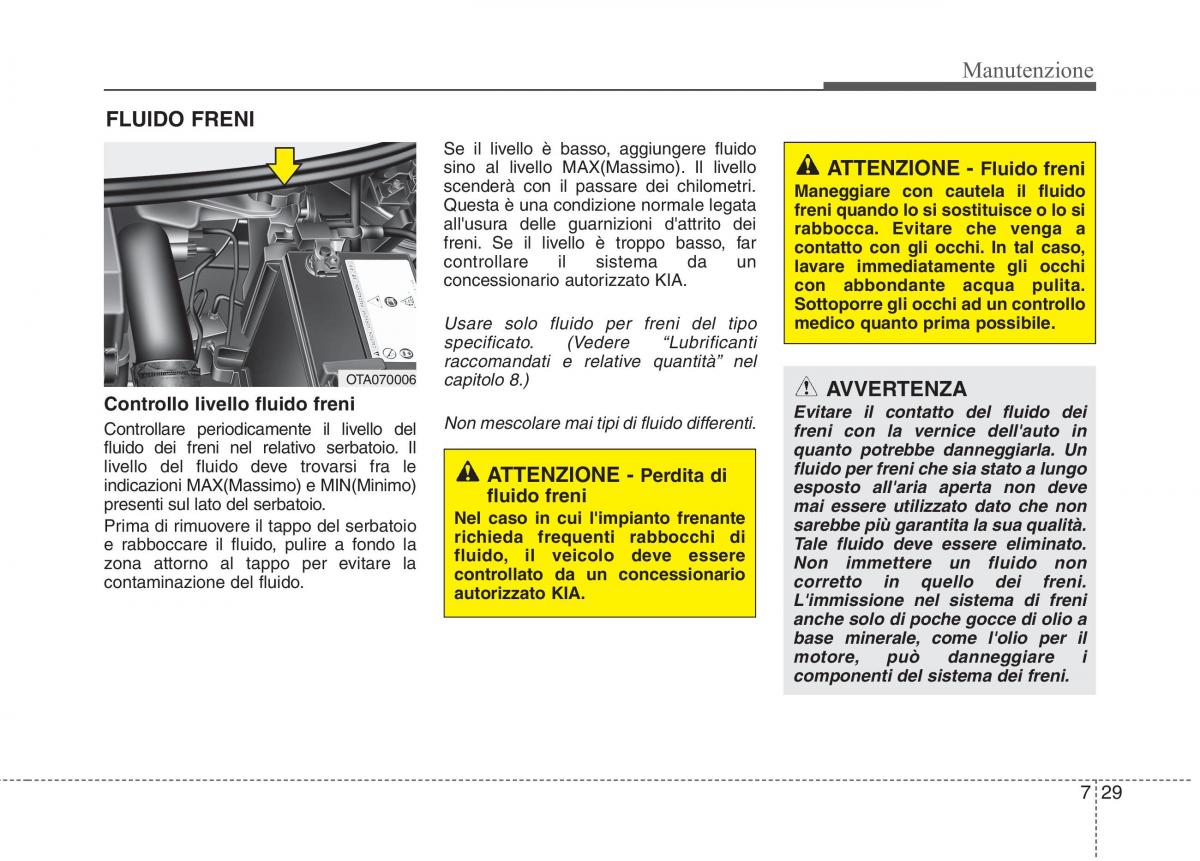 KIA Picanto II 2 manuale del proprietario / page 357