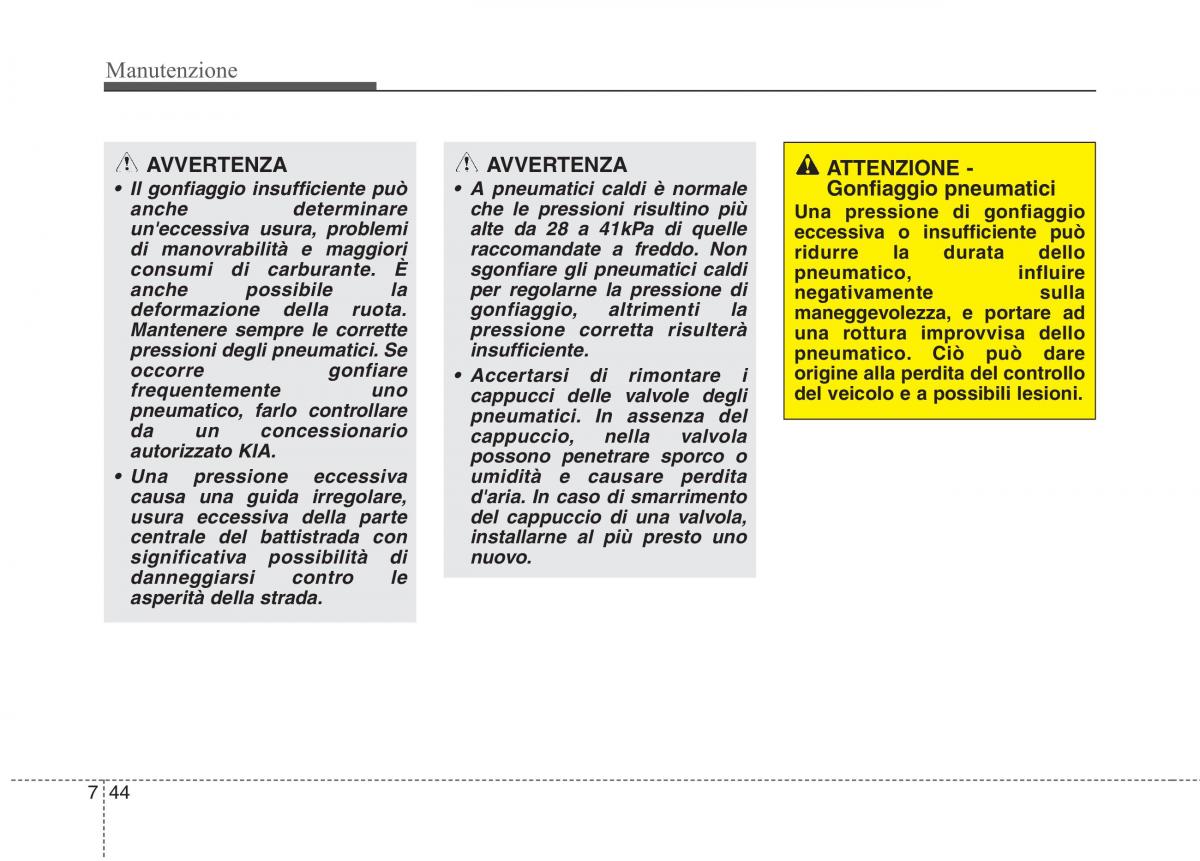 KIA Picanto II 2 manuale del proprietario / page 372