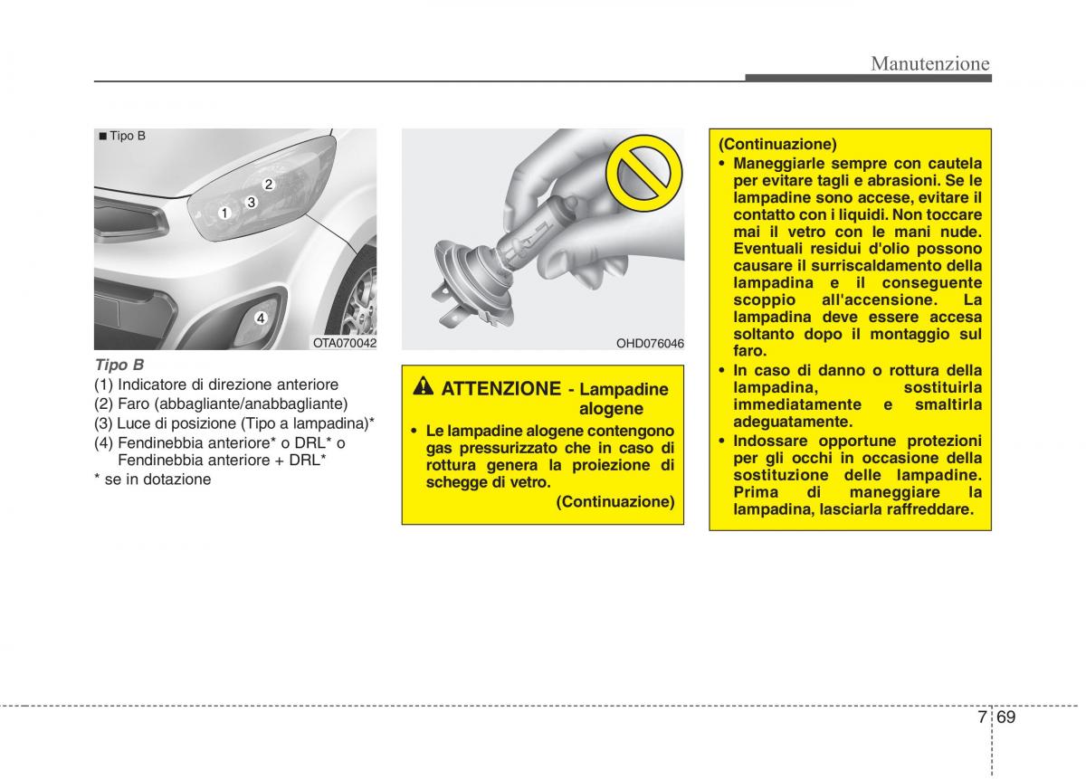 KIA Picanto II 2 manuale del proprietario / page 397