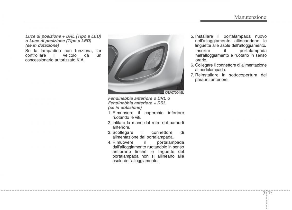 KIA Picanto II 2 manuale del proprietario / page 399