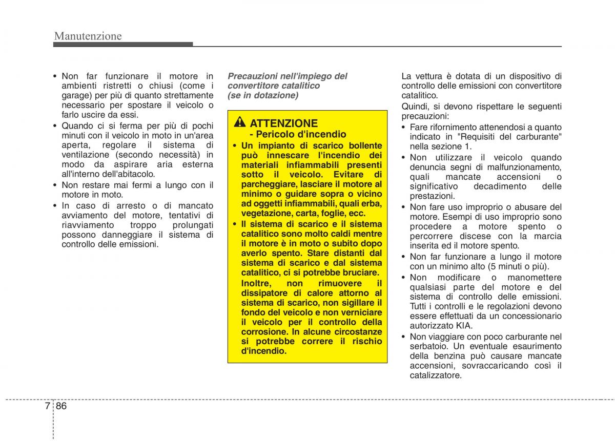 KIA Picanto II 2 manuale del proprietario / page 414