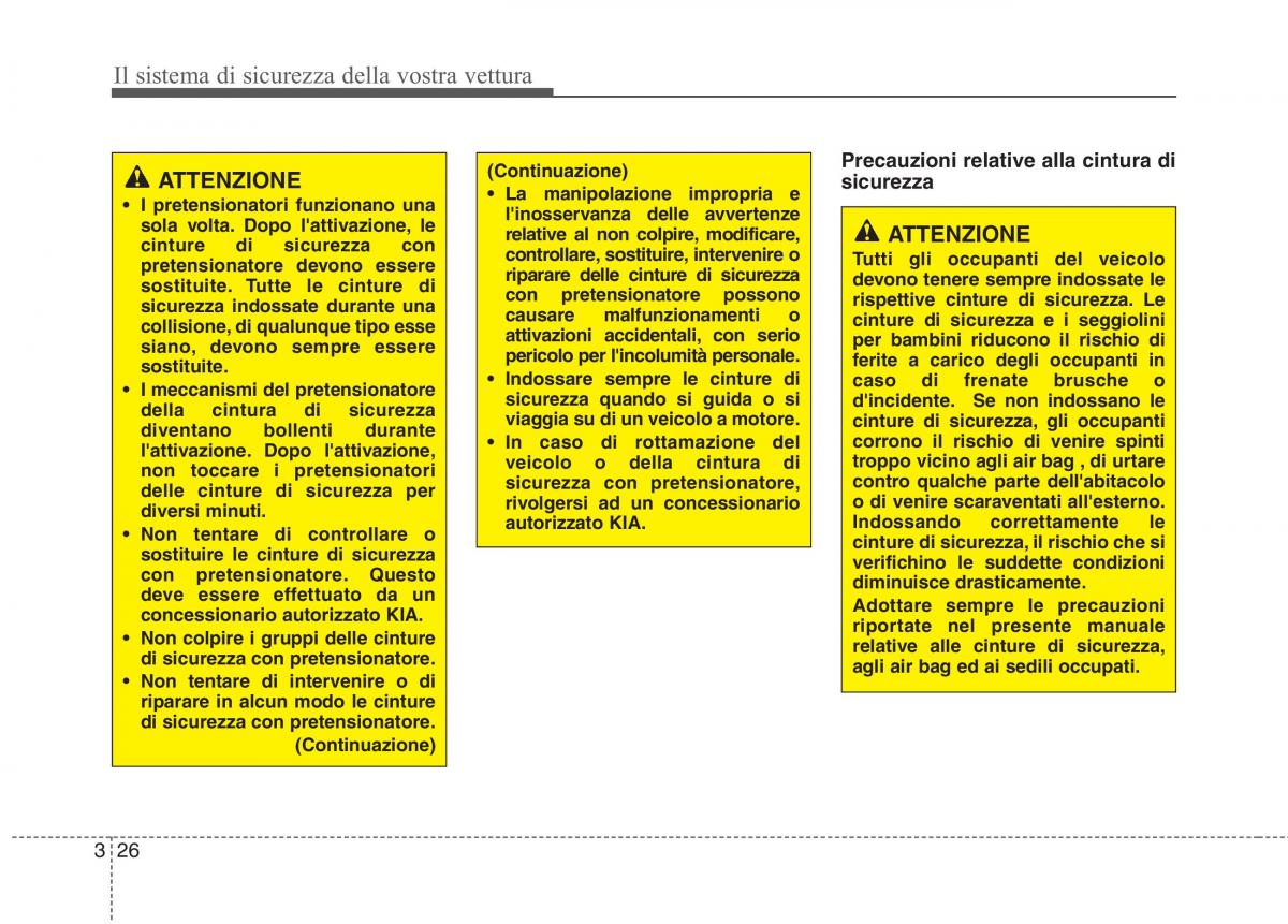 KIA Picanto II 2 manuale del proprietario / page 43