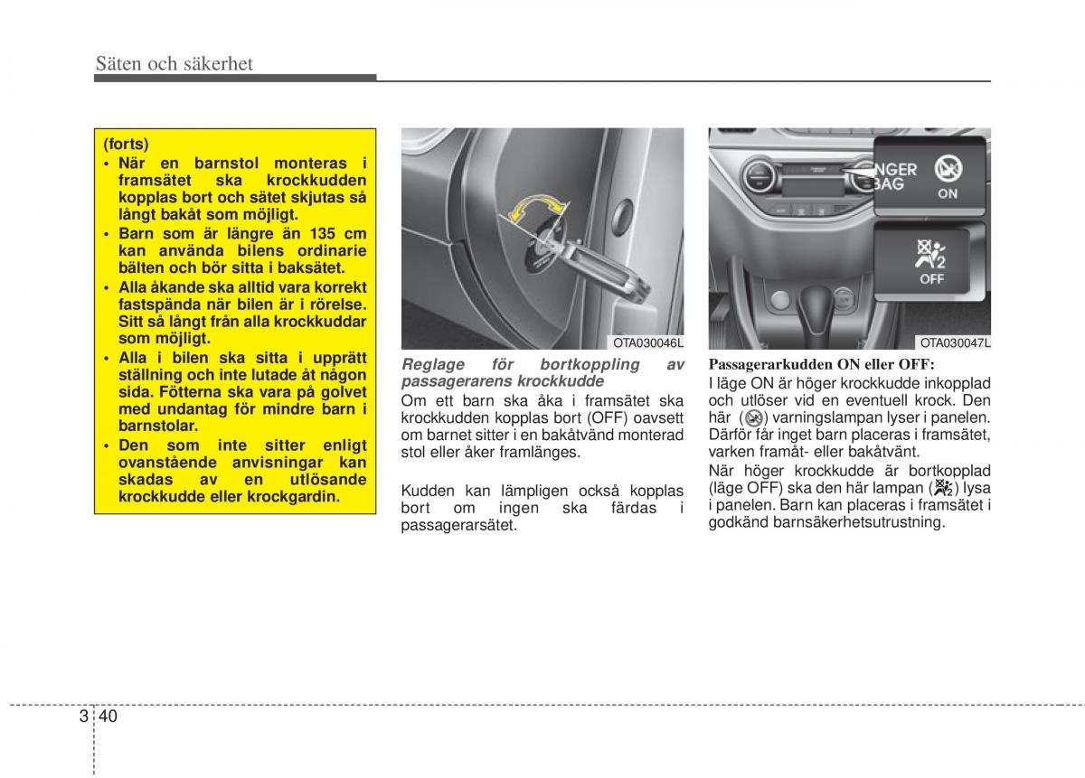 KIA Picanto II 2 instruktionsbok / page 60