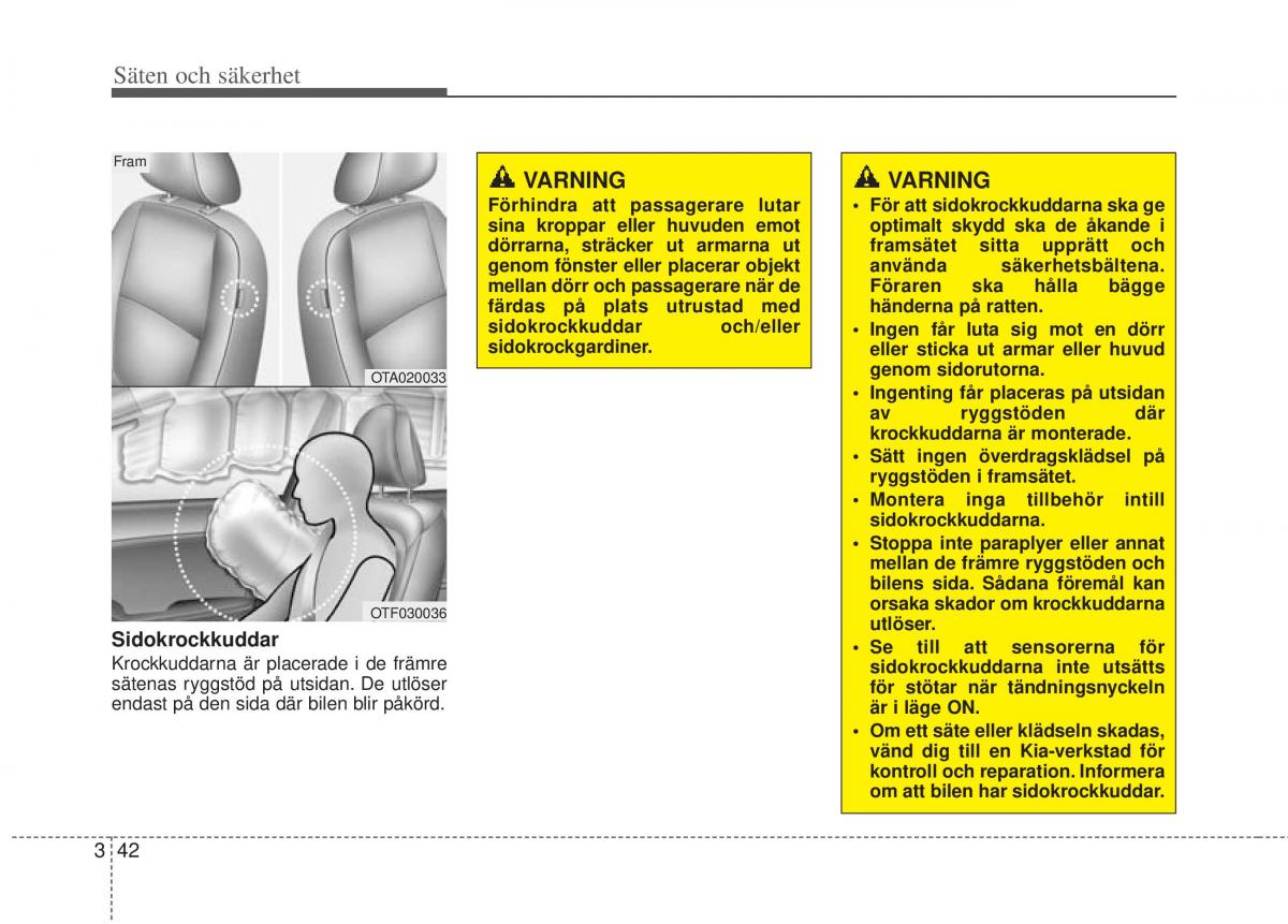 KIA Picanto II 2 instruktionsbok / page 62